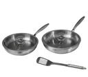 Duo Set Klassieke Titanium Koekenpannen
